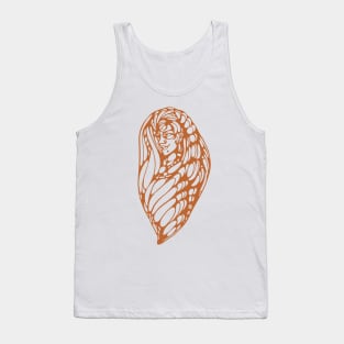 Beautiful Tribal Woman Copper Tank Top